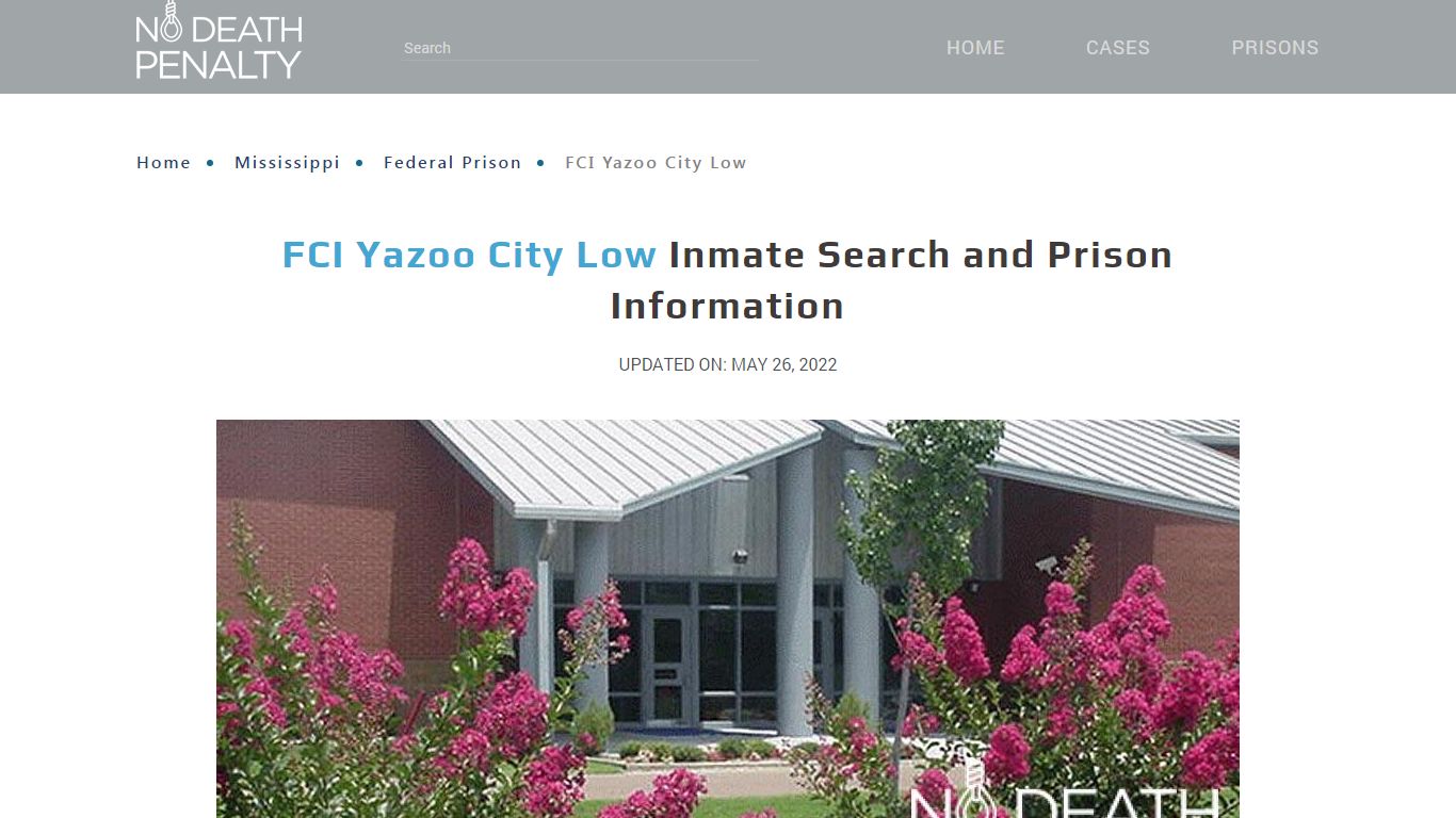 FCI Yazoo City Low Inmate Search, Visitation, Phone no ...